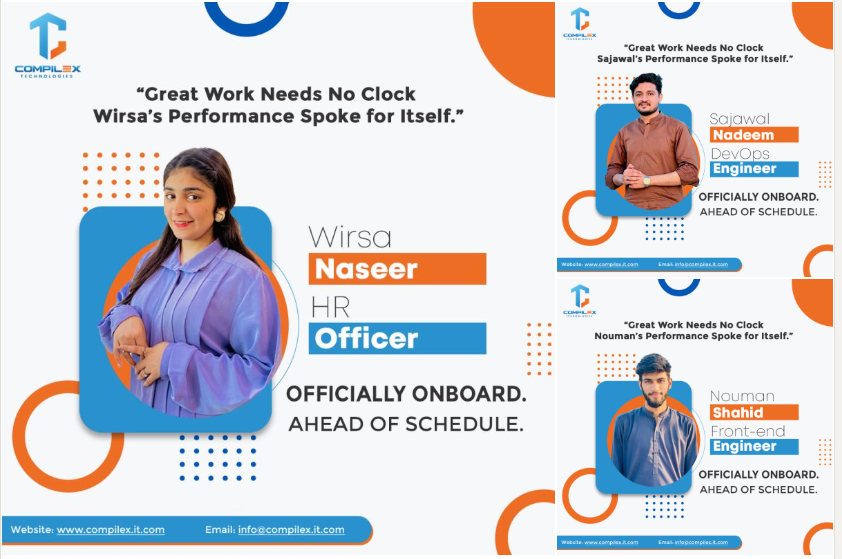 Compilex Technologies team happily welcomes three new permanent members.