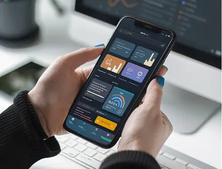 Our team developing a high-performance mobile application for Android and iOS platforms.