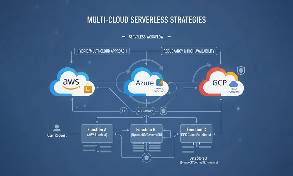 Serverless multi-cloud architecture