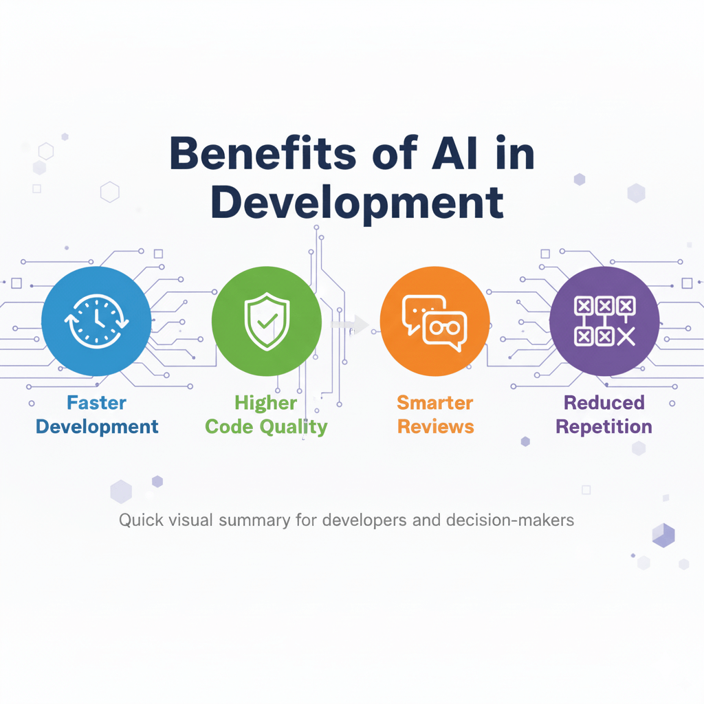 key benefits of AI integration and assisted development for developers.