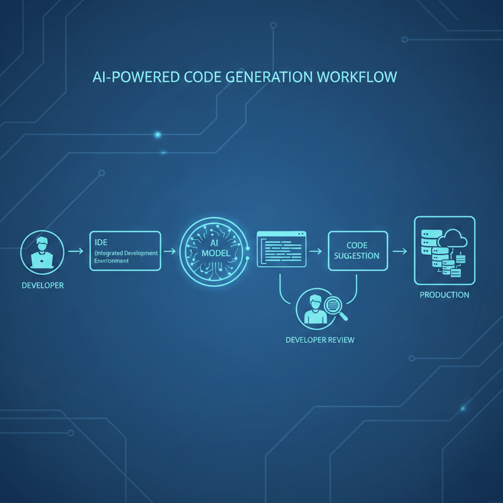 AI-powered code generation workflow in software development