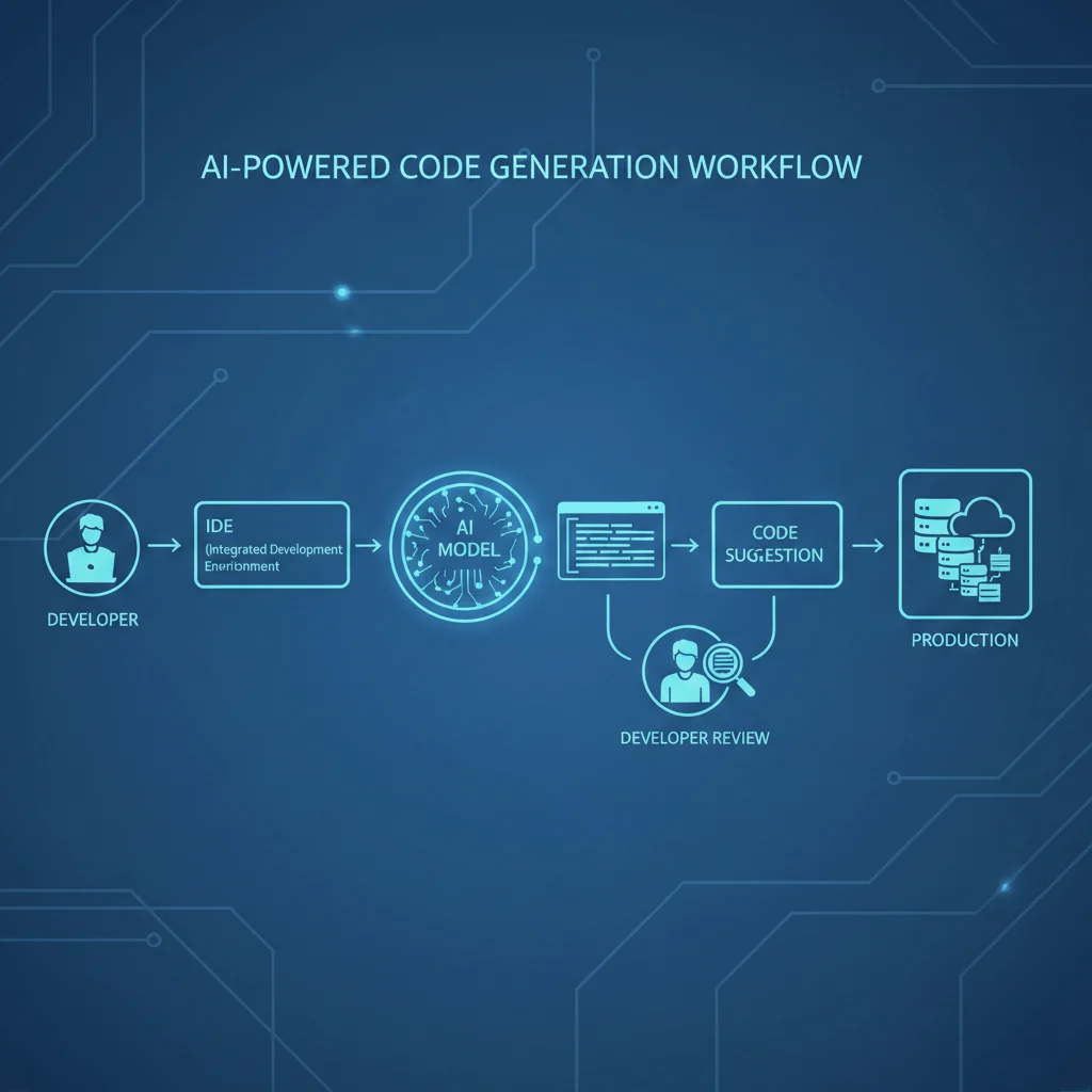 AI-powered code generation workflow in software development